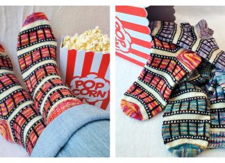 Film Reel Socks Free Knitting Pattern