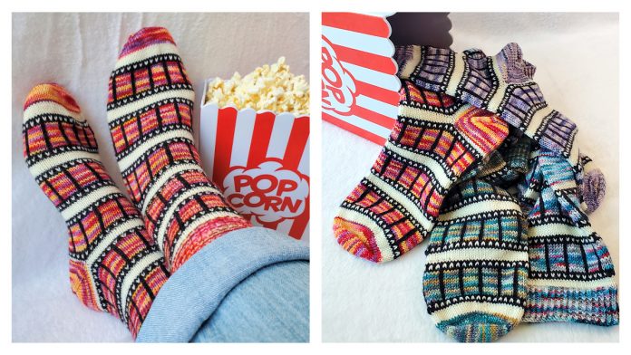 Film Reel Socks Free Knitting Pattern Film Reel Socks Free Knitting Pattern