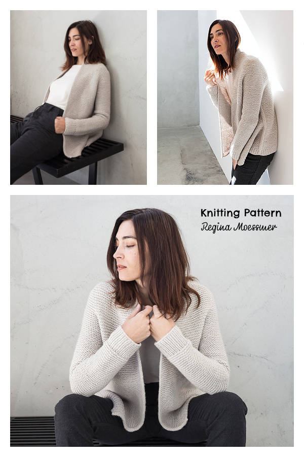MARMOR Garter Stitch Cardigan Knitting Pattern