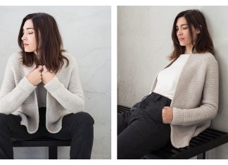 MARMOR Garter Stitch Cardigan Knitting Pattern