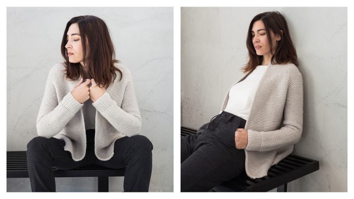 MARMOR Garter Stitch Cardigan Knitting Pattern MARMOR Garter Stitch Cardigan Knitting Pattern