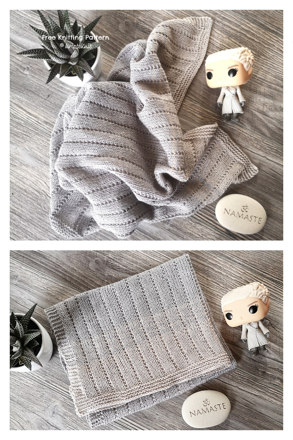 Simple Newborn Baby Blanket Free Knitting Pattern
