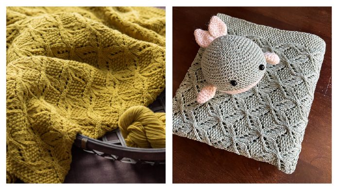 Umaro Seed Stitch Blanket Knitting Pattern