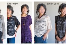 Women Forest Weave Pullover Tee Top Knitting Pattern