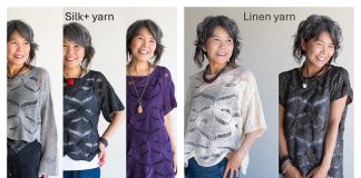 Women Forest Weave Pullover Tee Top Knitting Pattern