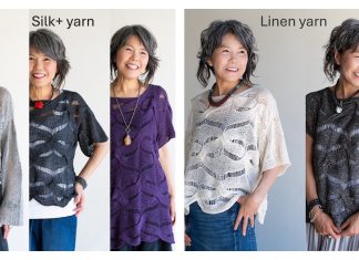 Women Forest Weave Pullover Tee Top Knitting Pattern Women Forest Weave Pullover Tee Top Knitting Pattern