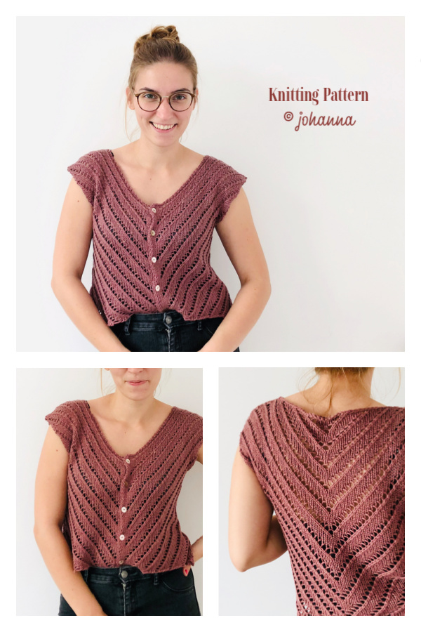 Amedeo Summer Blouse Knitting Pattern