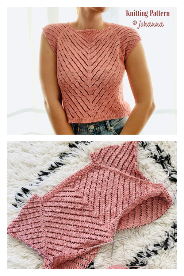Amedeo Summer Tee Top Knitting Pattern