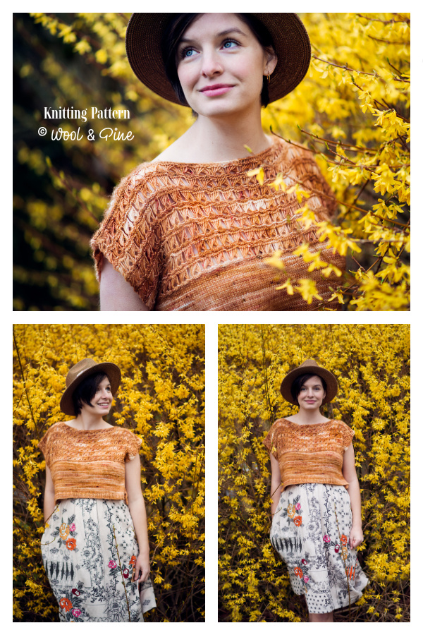 Broomstick Scotch Broom Tee Top Knitting Pattern