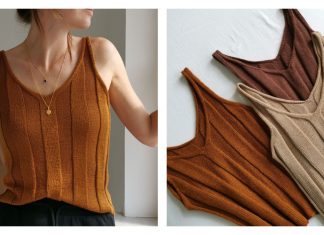 Cecile Sleeveless Tank Top Knitting Pattern Cecile Sleeveless Tank Top Knitting Pattern