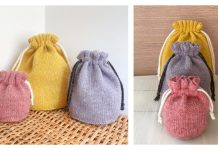 Drawstring Purl Pouch Knitting Pattern Drawstring Purl Pouch Knitting Pattern