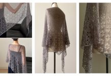 Flowers in the Air Lace Shawl Knitting Pattern