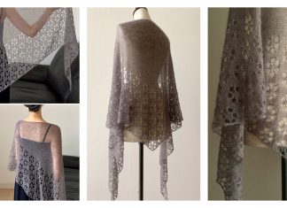 Flowers in the Air Lace Shawl Knitting Pattern Flowers in the Air Lace Shawl Knitting Pattern