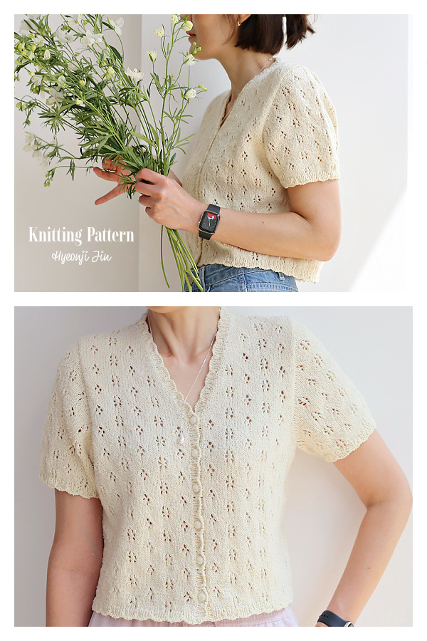 Lace Bon Bon Cardigan Knitting Pattern