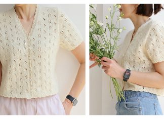Lace Bon Bon Cardigan Knitting Pattern