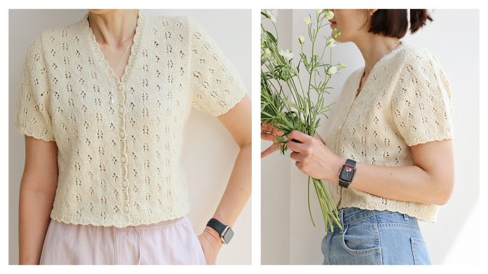 Lace Bon Bon Cardigan Knitting Pattern