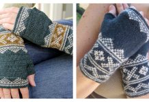 Lusekofte-sque Mitts Free Knitting Pattern