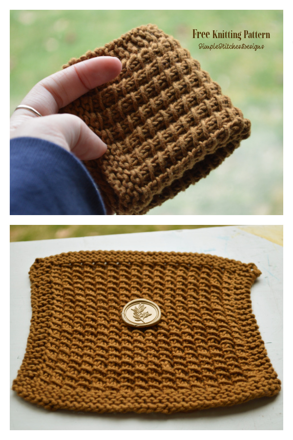The Caramel Washcloth Free Knitting Pattern