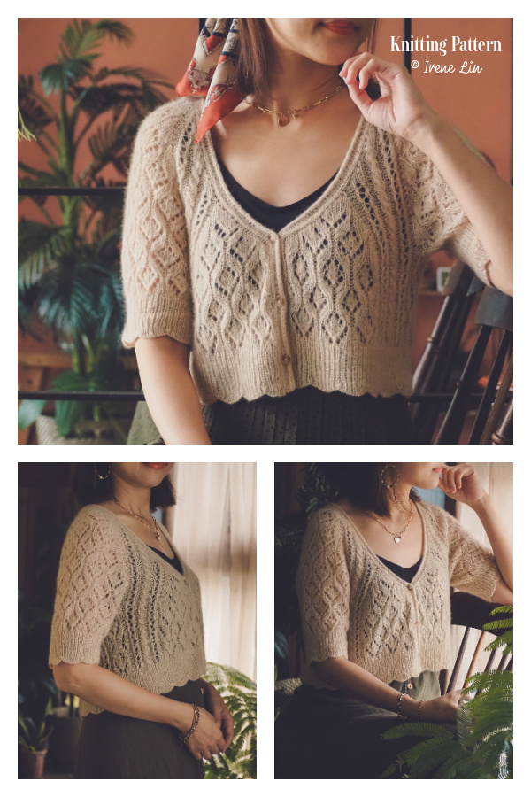 Crop Milly Cardigan Knitting Pattern
