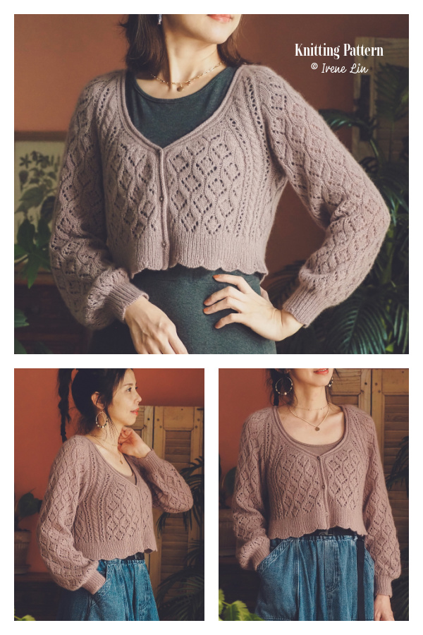 Crop Milly Cardigan Knitting Pattern
