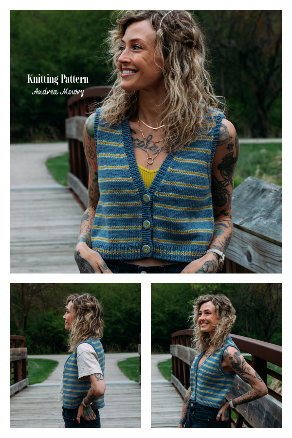 Flock Vest Knitting Pattern f