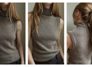 High Neck Camisole Knitting Pattern High Neck Camisole Knitting Pattern