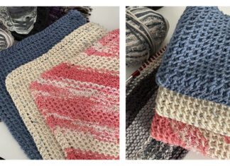 Nai-Nai’s Favorite Washcloth Free Knitting Pattern Nai-Nai's Favorite Washcloth Free Knitting Pattern