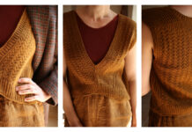 V-Neck Wusai Vest Knitting Pattern Wusai Vest Knitting Pattern