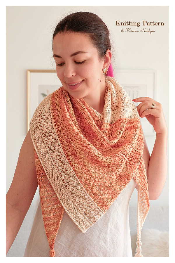 Flutter and Bloom Lace Bandana & Shawl Knitting Patterns