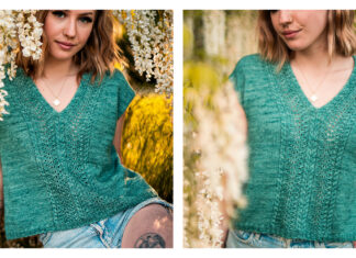 Soft Current Tee Summer Top Knitting Pattern Soft Current Tee Summer Top Knitting Pattern