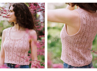 Lace Petite Pointelle Tank Top Knitting Pattern Lace Petite Pointelle Tank Top Knitting Pattern