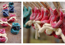 Stay-On Baby Booties Free Knitting Pattern Stay-On Baby Booties Free Knitting Pattern