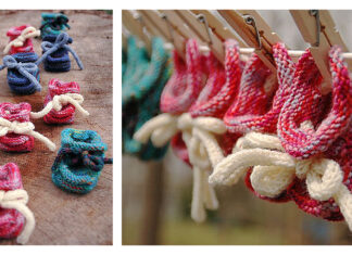 Stay-On Baby Booties Free Knitting Pattern Stay-On Baby Booties Free Knitting Pattern