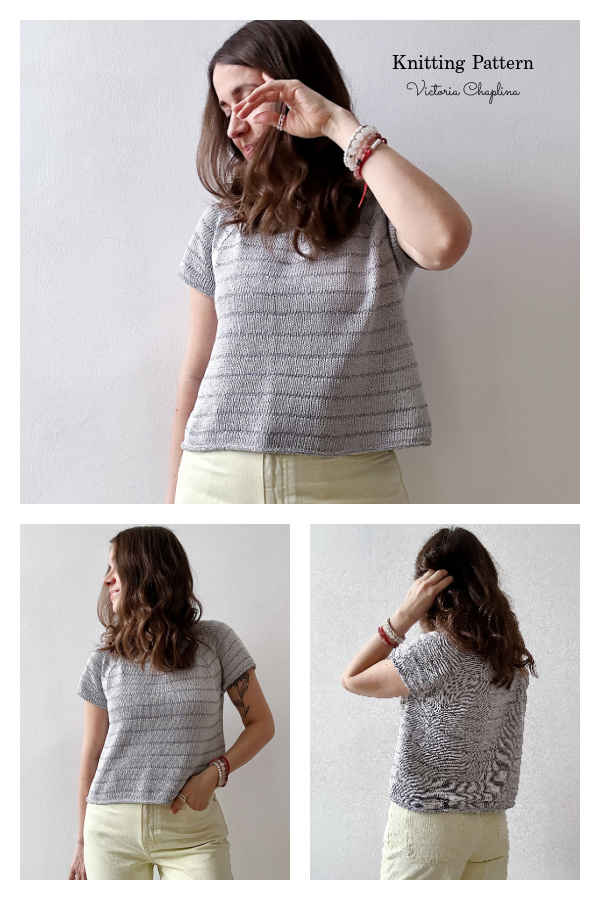 Cropped Cardamon Tee Knitting Pattern