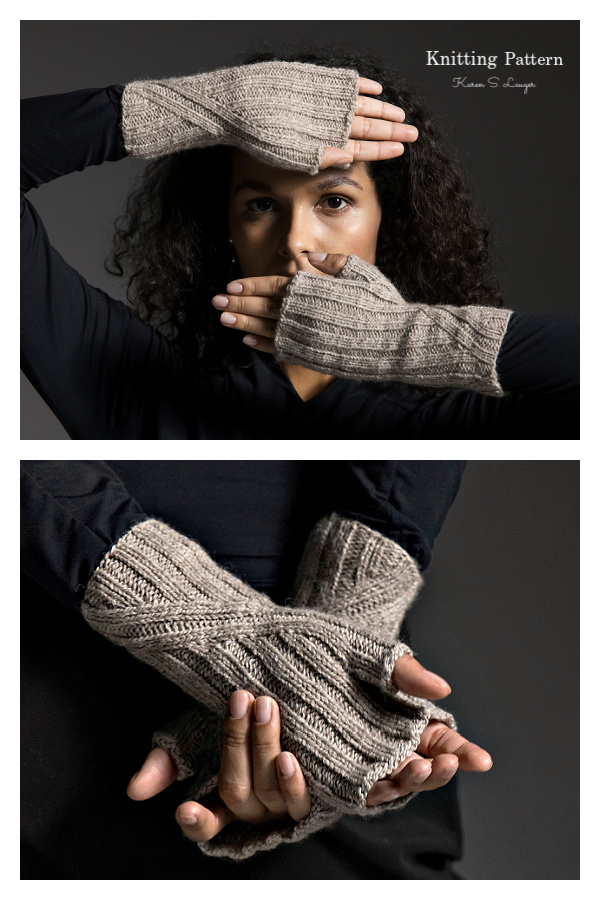Ribbed Kirstine Gloves Free Knitting Pattern