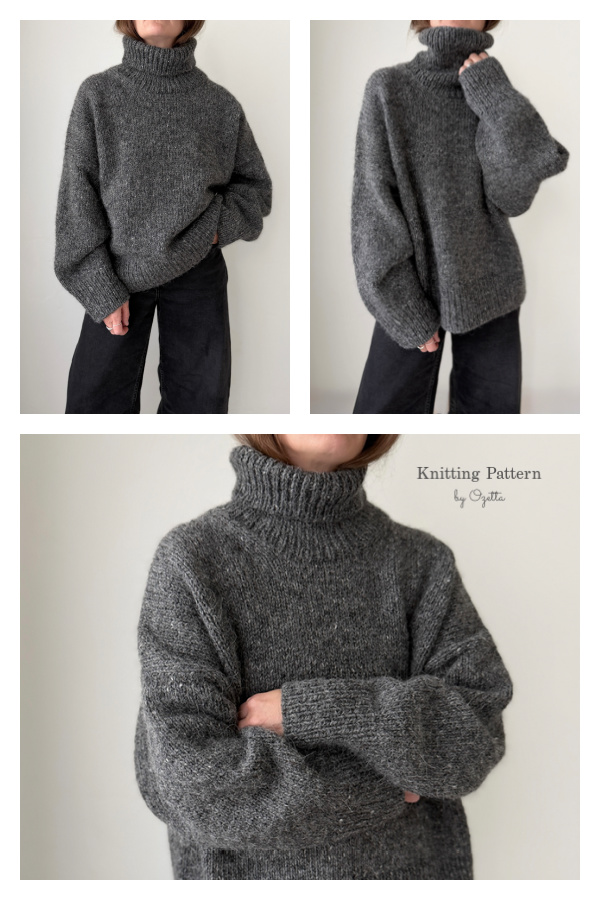 Winters Pullover Sweater Knitting Pattern