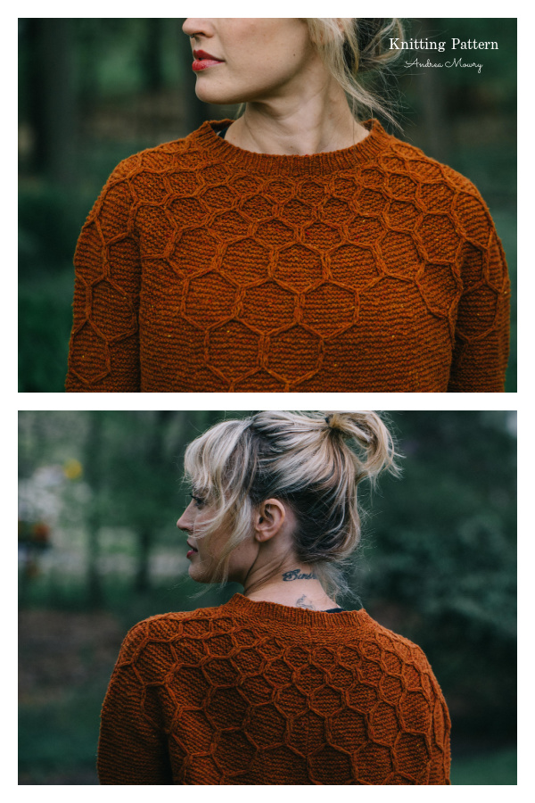 Wool & Honey Pullover Sweater Knitting Pattern