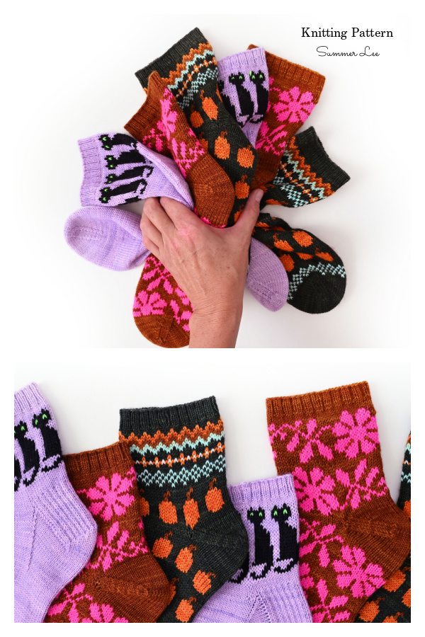 Four Seasons Sock Set Knitting Pattern