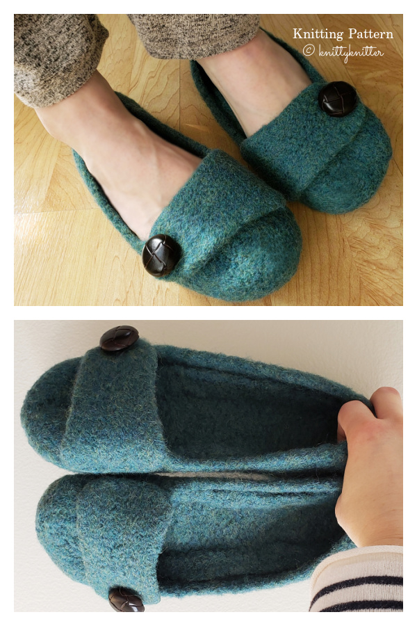 French Press Felted Slippers Knitting Pattern