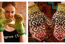 Lined Fiddlehead Mittens Knitting Pattern Lined Fiddlehead Mittens Knitting Pattern