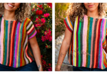 Mix Tape Tee Top Knitting Pattern Mix Tape Tee Top Knitting Pattern