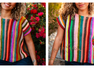 Mix Tape Tee Top Knitting Pattern Mix Tape Tee Top Knitting Pattern