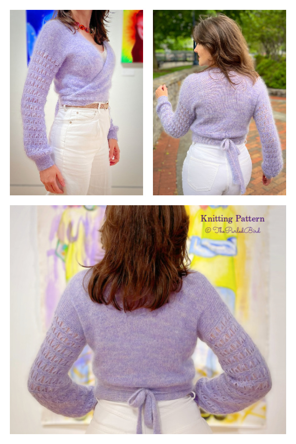 Scotchbroom Wrap Sweater Knitting Pattern