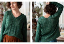 V Neck Soft Current Sweater Knitting Pattern Soft Current Sweater Knitting Pattern