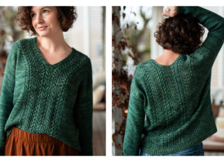 V Neck Soft Current Sweater Knitting Pattern Soft Current Sweater Knitting Pattern