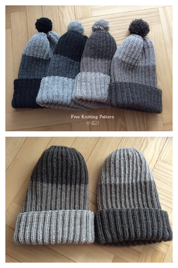 Soldier Hats Free Knitting Pattern