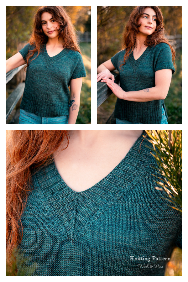 Summer Alchemist Tee Top Knitting Pattern