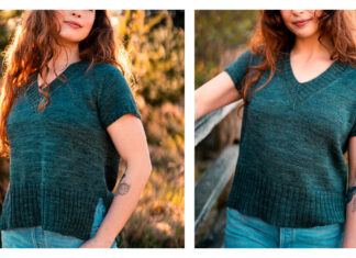 Summer Alchemist Tee Top Knitting Pattern Summer Alchemist Tee Top Knitting Pattern