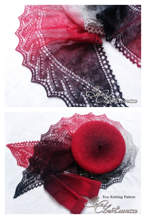 From Dawn Till Dusk Shawl Scarf Free Knitting Pattern