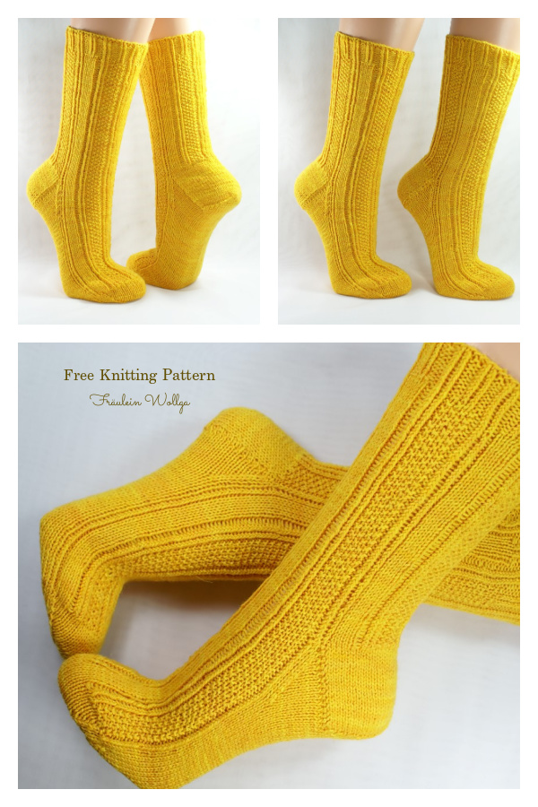 Nice Guy Rib Socks Free Knitting Pattern
